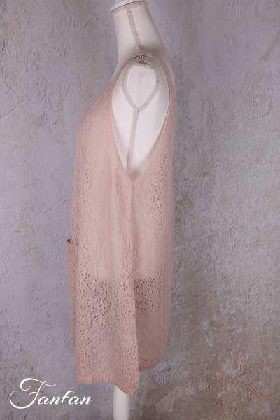 Les Ours Tunique Laurier rose maille