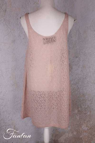 Les Ours Tunique Laurier rose maille
