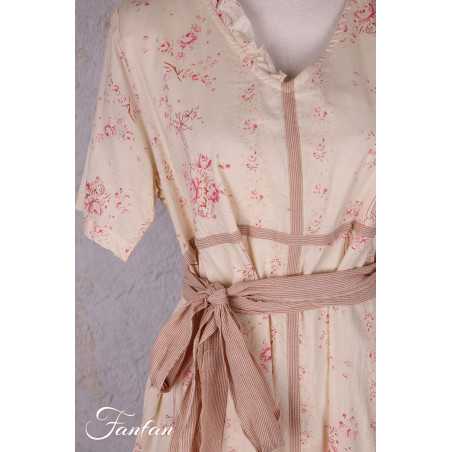 Les Ours Robe Sango Liberty bouquet coton