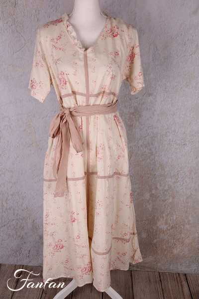 Les Ours Robe Sango Liberty bouquet coton