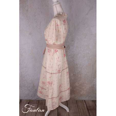 Les Ours Robe Sango Liberty bouquet coton