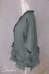 Grizas Blouse 52762-L6 en lin vert