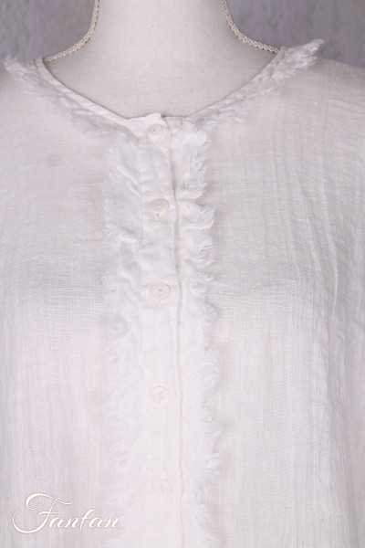 Grizas Blouse 52762-L6 en lin blanc