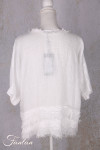 Grizas Blouse 52762-L6 en lin blanc