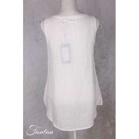 Grizas Top 52144/4-L400 en lin blanc