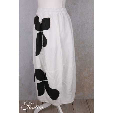 Grizas Jupe 4482-L532-151-17 blanc et noir
