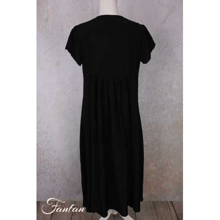 Grizas Robe 5709/2-S3 bambou et soie noir