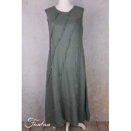 Grizas Robe 91875-L400 en lin vert