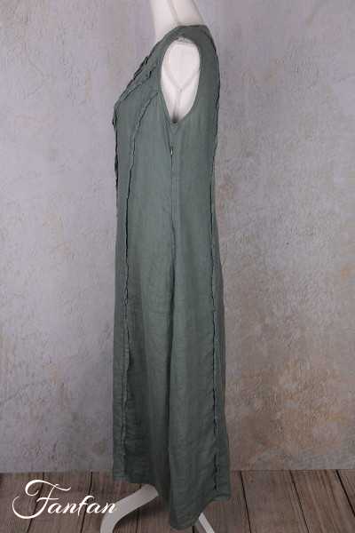 Grizas Robe 91875-L400 en lin vert