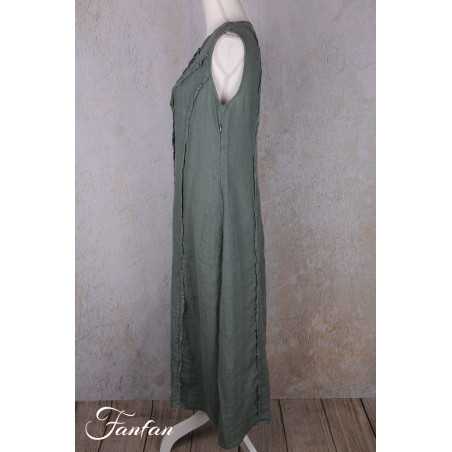 Grizas Robe 91875-L400 en lin vert