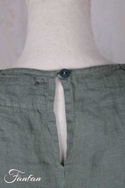 Grizas Robe 91875-L400 en lin vert