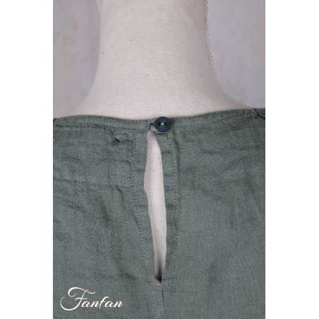 Grizas Robe 91875-L400 en lin vert