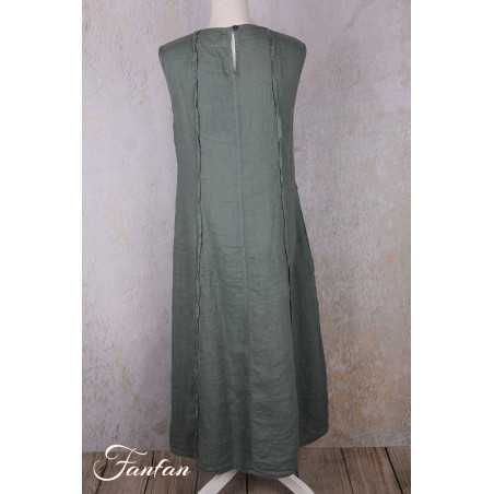 Grizas Robe 91875-L400 en lin vert