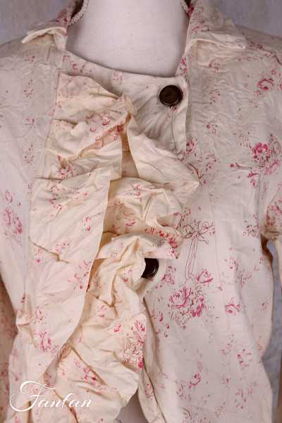 Les Ours Veste courte Anethi Liberty bouquet en popeline