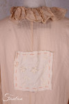Les Ours Veste longue Mina stripe rose en coton