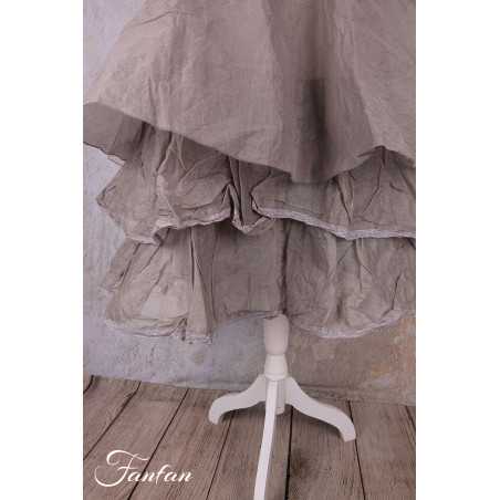 Les Ours Robe Yanaelle perle organza de coton