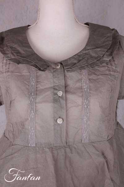 Les Ours Robe Yanaelle perle organza de coton