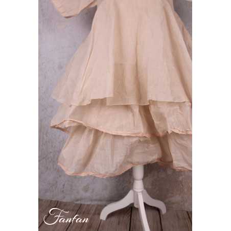 Les Ours Robe Yanaelle Blush organza de coton