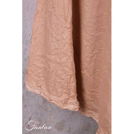 Les Ours Robe Calanga Blush coton et lin