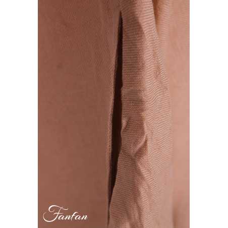 Les Ours Robe Calanga Blush coton et lin