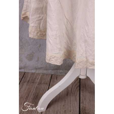 Les Ours Robe Calanga écru coton et lin