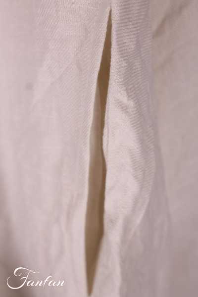 Les Ours Robe Calanga écru coton et lin