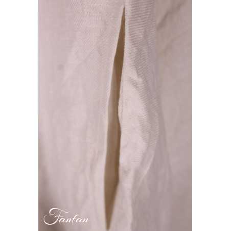 Les Ours Robe Calanga écru coton et lin