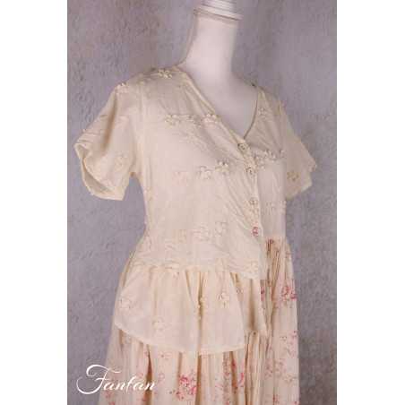 Les Ours Robe Rina Liberty bouquet en popeline