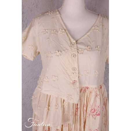 Les Ours Robe Rina Liberty bouquet en popeline