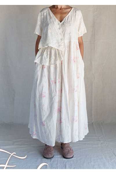 Les Ours Robe Rina Liberty bouquet en popeline