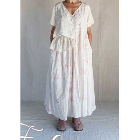 Les Ours Robe Rina Liberty bouquet en popeline