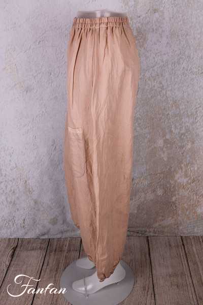 Les Ours Pantalon Gus Blush en lin et coton
