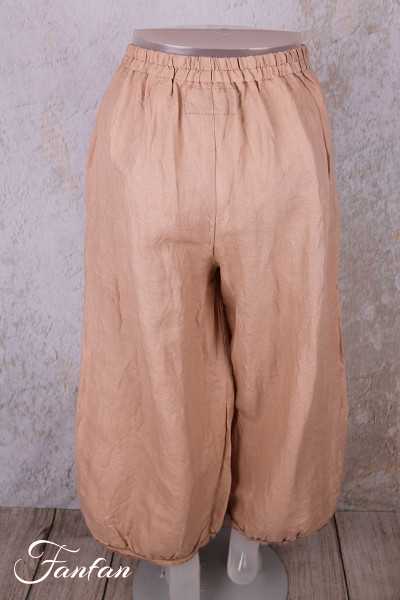 Les Ours Pantalon Gus Blush en lin et coton