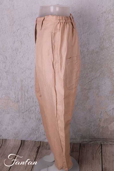 Les Ours Pantalon Gaston Blush en coton et lin