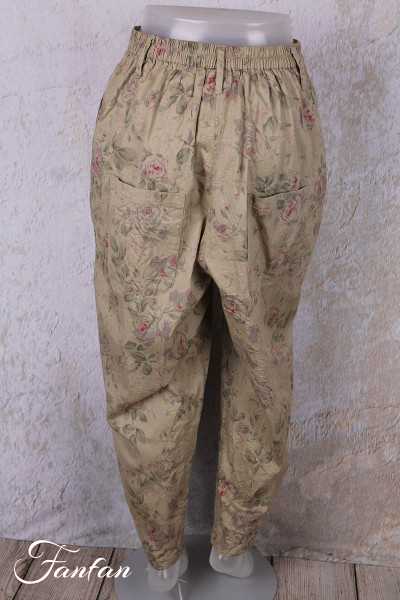 Les Ours Pantalon Gaston Fleurs verveine Popeline