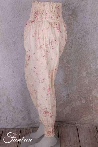 Les Ours pantalon Fanfan Liberty bouquet voile de coton