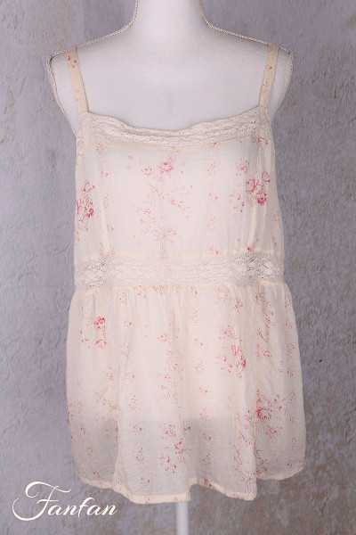 Les Ours Top Laura Liberty bouquet voile de coton