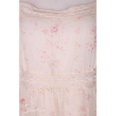 Les Ours Top Laura Liberty bouquet voile de coton