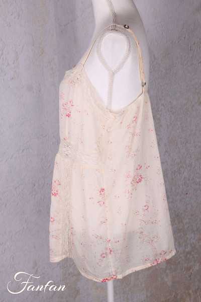 Les Ours Top Laura Liberty bouquet voile de coton