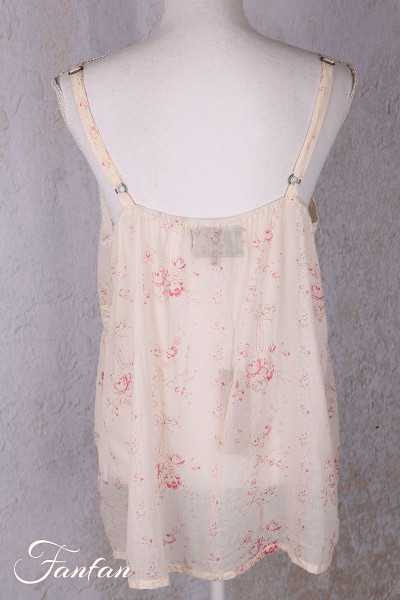 Les Ours Top Laura Liberty bouquet voile de coton