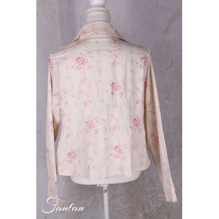 Les Ours Veste courte Agave Liberty bouquet en popeline