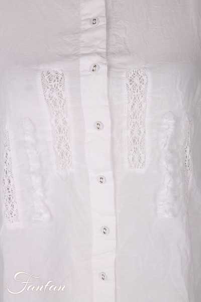 Ewa i walla Blouse Gun 44186 White Sushi voile