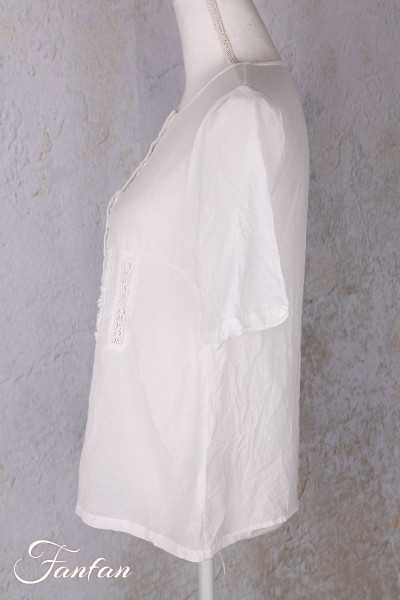 Ewa i walla Blouse Gun 44186 White Sushi voile