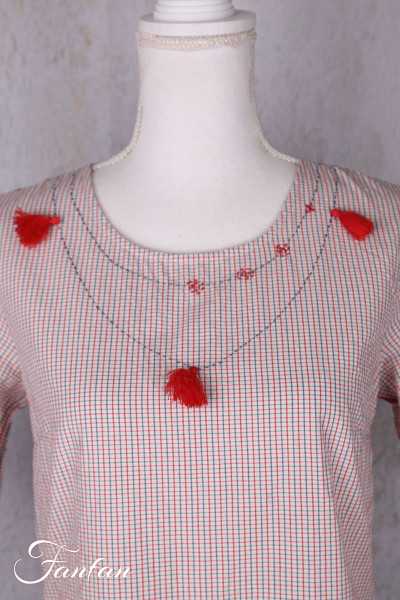 Ewa i walla Robe Pyret 55952 Original checked cotton