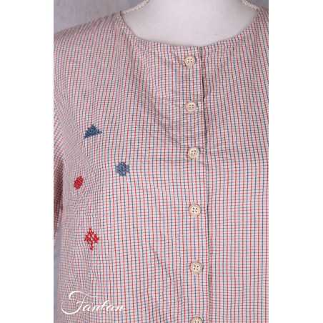 Ewa i walla Blouse Rachelle 44198 Original checked cotton