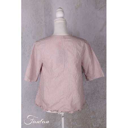 Ewa i walla Blouse Rachelle 44198 Original checked cotton