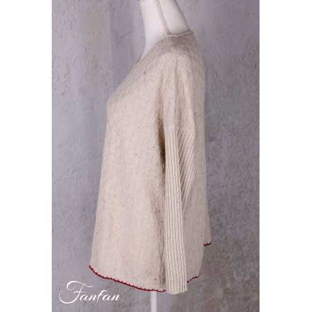 Ewa i walla Pullover coton Raja 44210 Cream
