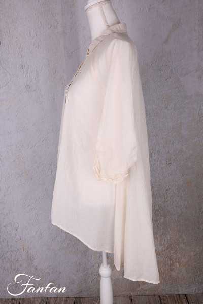 Ewa i walla Blouse Tuvali 44190 Oat sushi voile