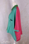 Alembika Top RT357T Tropical lin vert et fuchsia