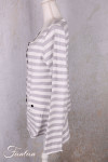 PLÜ-Plus la vie Cardigan 5082 Cement stripe
